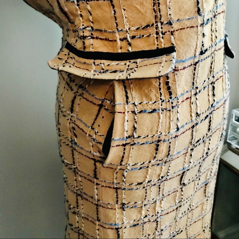Tory Burch Woven Plaid Dress - Picture 2 of 5